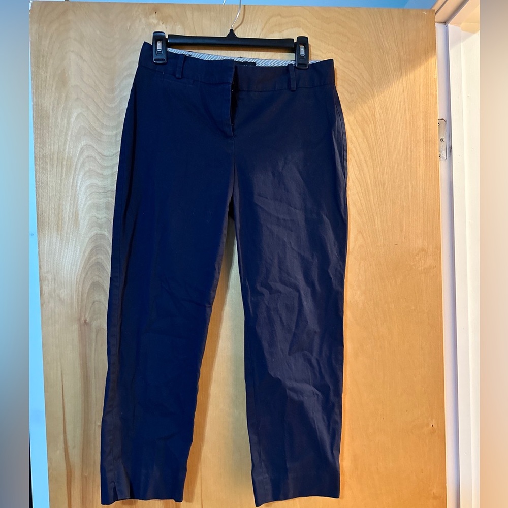 Talbots Navy Blue Signature Capri Crop Pants Size 2